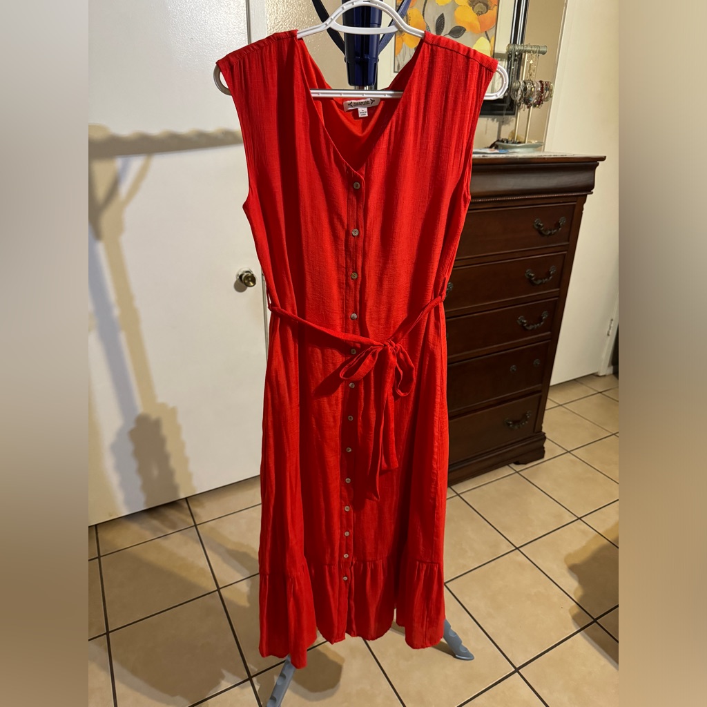 Womens Red Dress Excellent Condition